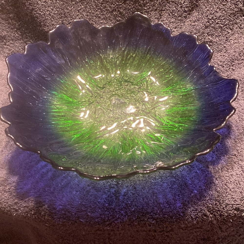 Beautiful Virios De Levantine Green Blue Dish from Spain - Picture 3 of 14